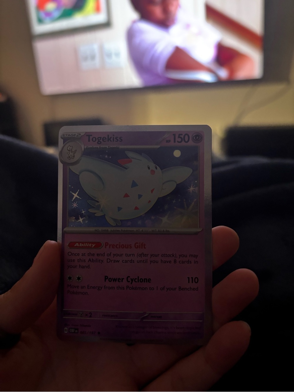 Pokemon Togekiss Trading Card - Purple, Pink, White
